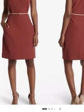 MM Lafleur Felisa Dress in Brick Red